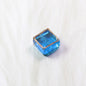 Lampwork Glass Beads Square 12mm Transparent Filigree 20pcs 8