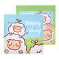 Top Seal Zip Lock Bags 13.5cm Pastel Animal Pattern 10pcs 16