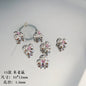 Cartoon Metal Beads Silver Pink Tone Playful Enamel 10pcs 15