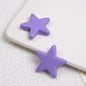 Painted Star Acrylic Beads 21mm Bright Colored Baking Finish 100pcs 7