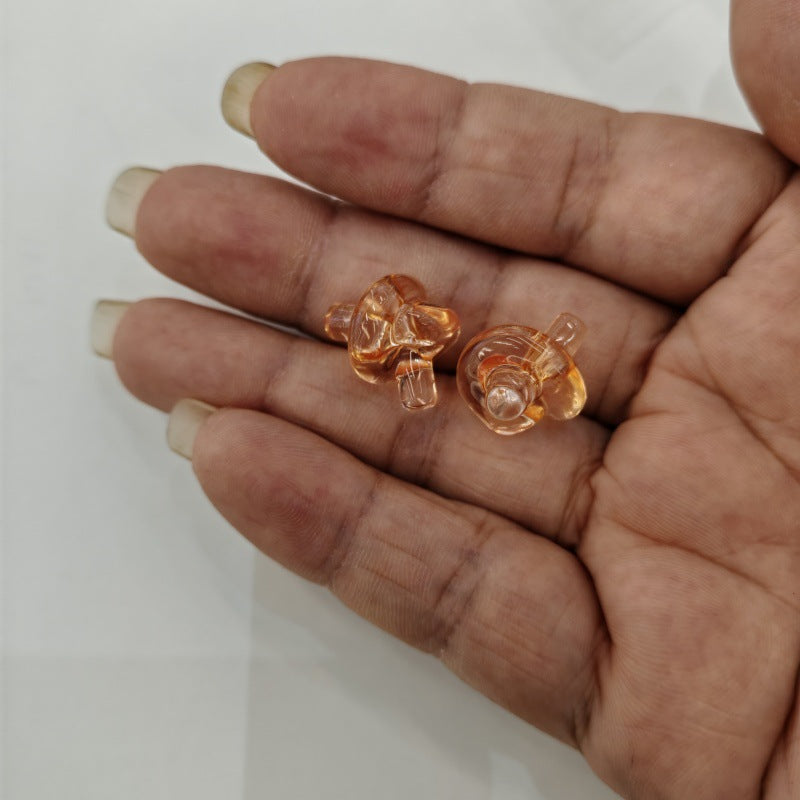 Clear Knot Acrylic Beads 18mm Translucent Glossy 100pcs 8