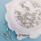 Tube Metal Beads 6mm 8mm Smooth Bamboo Joint Zinc Alloy 100pcs 6
