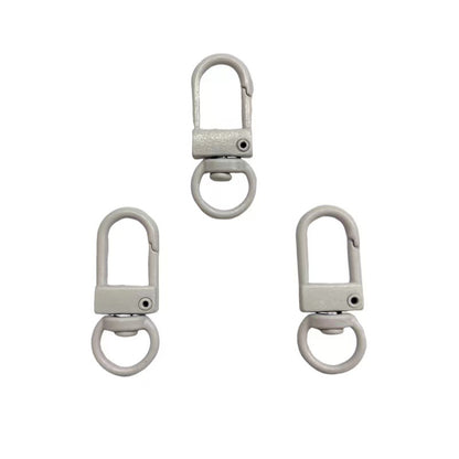 Colorful Zinc Alloy Keychain Hooks 33mm Baking Painted 50pcs 8