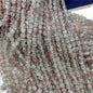 Crackle Flower Glass Beads 8mm Soft Purple Blue Gradient 3 Strands 44