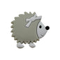 Silicone Focal Beads Hedgehog Side Profile Wearing Bow 20pcs 8