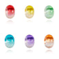Acrylic Spacer Beads 9*14mm Gradient Color Crackle 100pcs