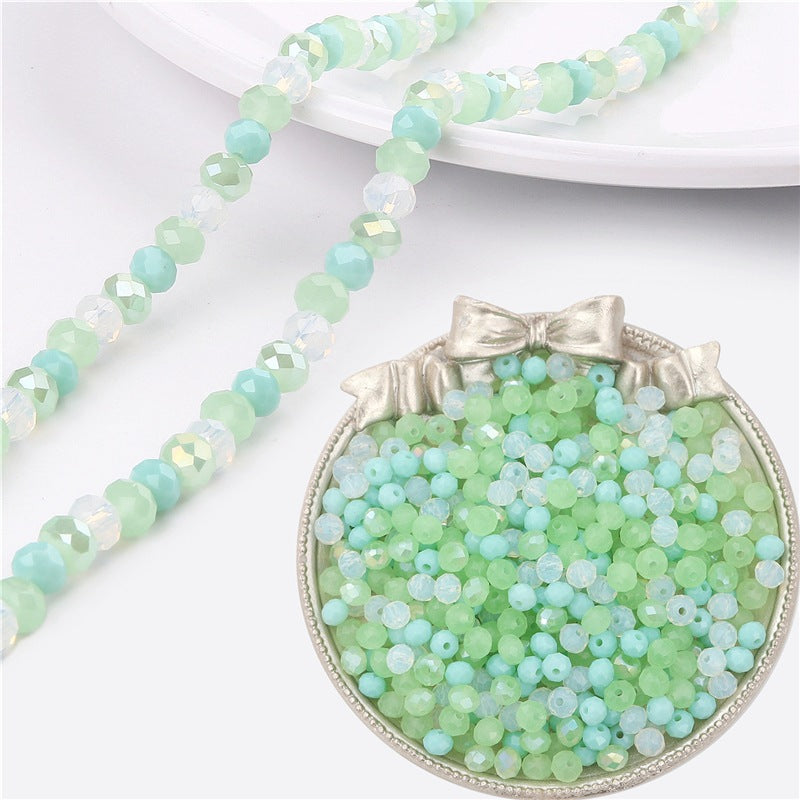 Transparent Flat Glass Beads 6mm Smooth Glossy Finish 200pcs 18