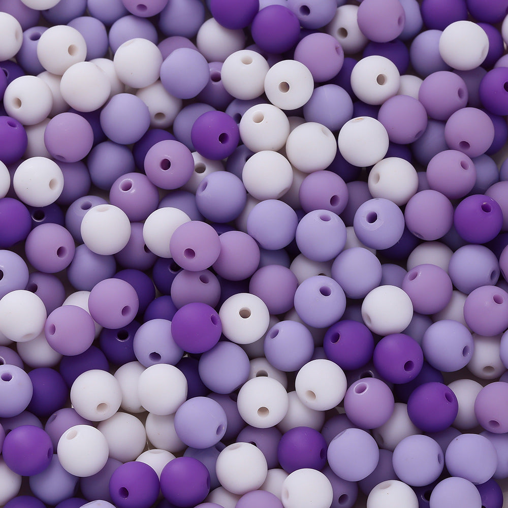 Rubberized Round Acrylic Beads 15mm Mixed Colors 20pcs 17