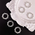 Filigree Flower Circle Metal Beads Frame 15mm Decorative 60pcs 2