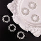 Filigree Flower Circle Metal Beads Frame 15mm Decorative 60pcs 2