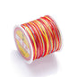 Nylon Rainbow Variegated Beading Thread 0.8mm Diameter 60m Spool 8
