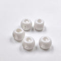 Colored Four-Hole Acrylic Beads Large Hole Chunky Mixed Finishes 100pcs 6