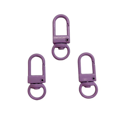 Colorful Zinc Alloy Keychain Hooks 33mm Baking Painted 50pcs 13