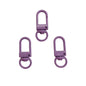 Colorful Zinc Alloy Keychain Hooks 33mm Baking Painted 50pcs 13