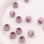 Large Hole Gradient Striped Round Acrylic Beads 10mm 20pcs 15