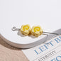 Painted Fish Cake Acrylic Beads 10mm Glossy Swirl Mixed Colors 50pcs 7