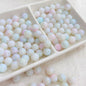 Czech Glass Beads Round 8mm Ink Painting Gradient Pastel 100pcs 11