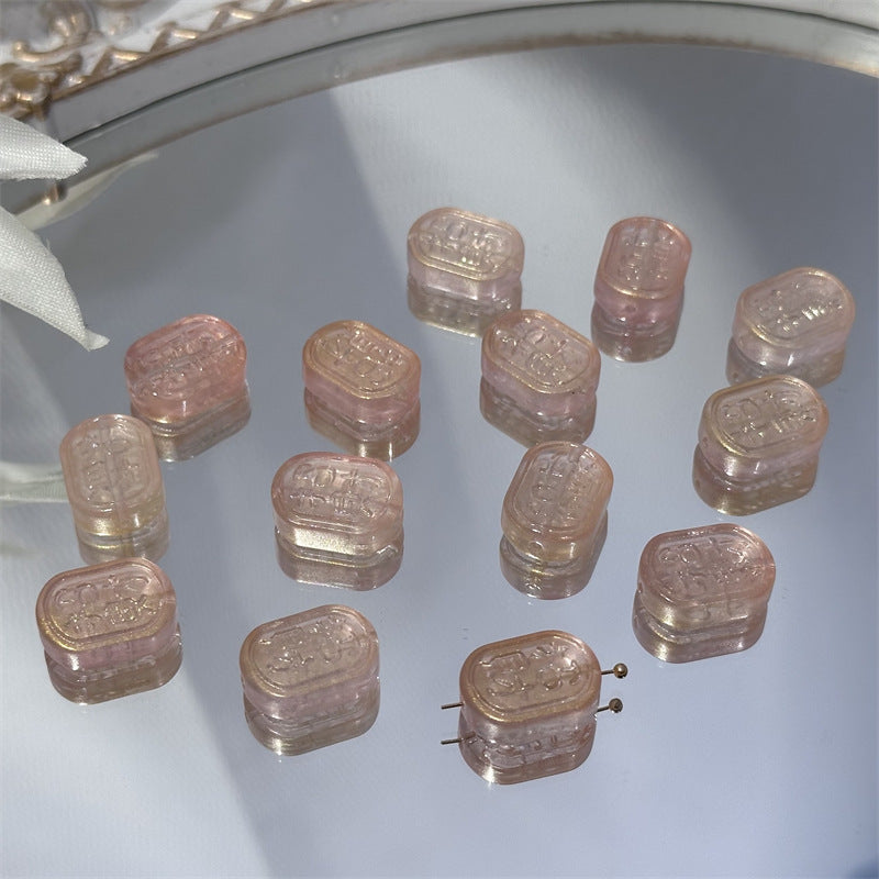 Czech Glass Beads Oval 13x18mm Soft Pastel Iridescent 100pcs 3
