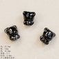 Hand Painted Animal Ceramic Beads Colorful Assorted Shapes 5pcs 12