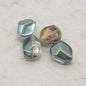 Electroplated Stone Shaped Glass Beads 17mm Vivid Colors 80pcs 7