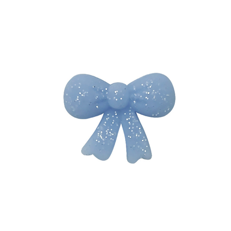 Silicone Focal Beads Cross Matte Speckled Glow in the Dark 20pcs 33