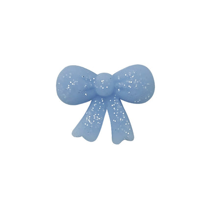 Silicone Focal Beads Cross Matte Speckled Glow in the Dark 20pcs 33