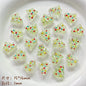 Hand Painted Christmas Tree Enamel Glass Beads 16mm 1pc 8