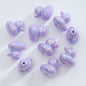 Plating Duck Acrylic Beads 22mm Glossy Iridescent 10pcs 9