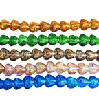 Lampwork Glass Beads Heart 15mm Gold Foil Mixed Colors 20pcs 3