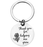 Sunflower Teacher Appreciation Keychain Stainless Steel Keepsake 5