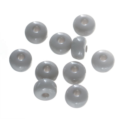 Acrylic Oblate Spacer Beads 4x7mm Baking Painted 100pcs 8