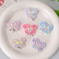Star Glitter Butterfly Resin Beads 27mm Translucent Sparkle 2pcs