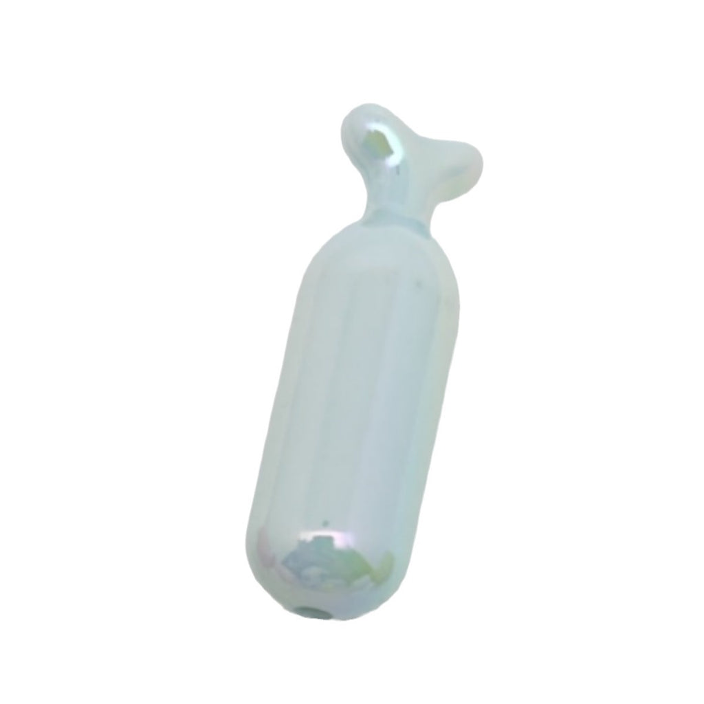 UV Plating Wishing Bottle Acrylic Beads 40*13mm Glossy Pastel 50pcs 5
