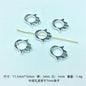 Hamsa Evil Eye Metal Beads Spiritual Silver Black Alloy 100pcs 7