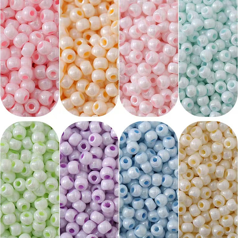 Czech Seed Glass Beads 4mm Glossy Pastel Colors 300pcs