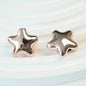 Pentagram Snowflake Acrylic Beads 14mm 21mm Metallic Plated 100pcs 11