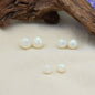 Glitter Powder Embedded Resin Beads 6-12mm Solid Colors 10pcs 10