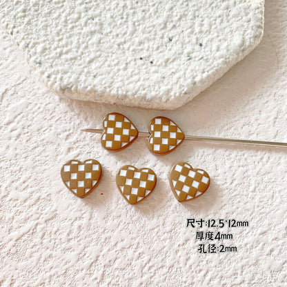 Candy Clown Metal Beads Colorful Painted Alloy 10pcs 19