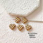 Candy Clown Metal Beads Colorful Painted Alloy 10pcs 19