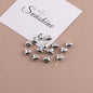 Silver Tone Irregular Shape CCB Plastic Beads 200pcs 13