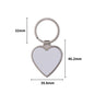 Sublimation Blank Metal Keychain Zinc Alloy Rectangle Heart Circle 7