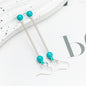 Beadable Earrings Metal Colorful Bar 7.8cm 4.4g Wholesale 19