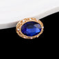 Double-Sided Heart Rhinestone Beads 24mm Vintage Alloy 10pcs 27