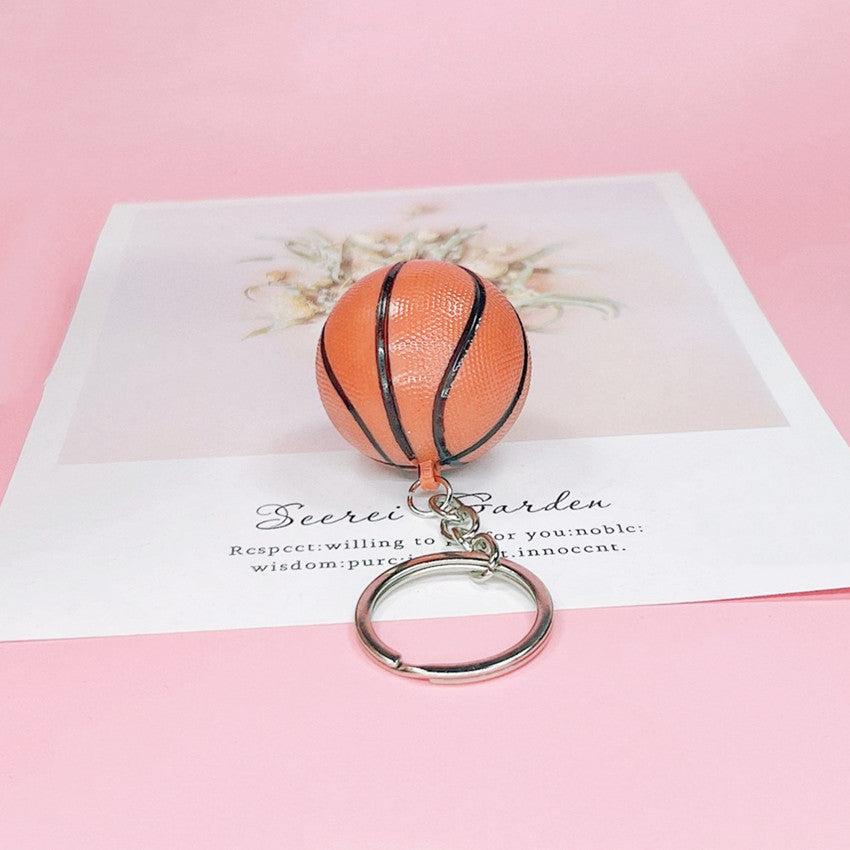 Acrylic Basketball Keychain Sports Ball Realistic Texture Basketball 3