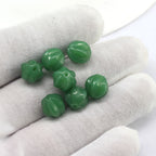 Pumpkin Glass Beads 10mm Imitation Jade Transparent Colors 20pcs 6