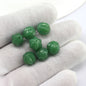 Pumpkin Glass Beads 10mm Imitation Jade Transparent Colors 20pcs 6