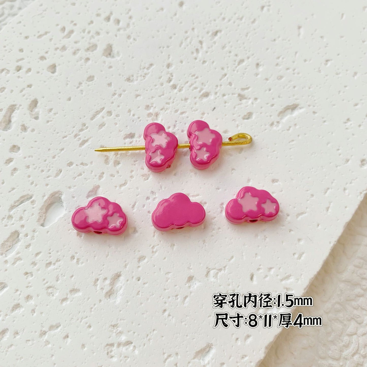 Painted Cute Character Plate Series Metal Beads Bulk 20pcs 16