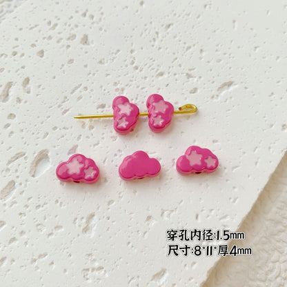 Painted Cute Character Plate Series Metal Beads Bulk 20pcs 16