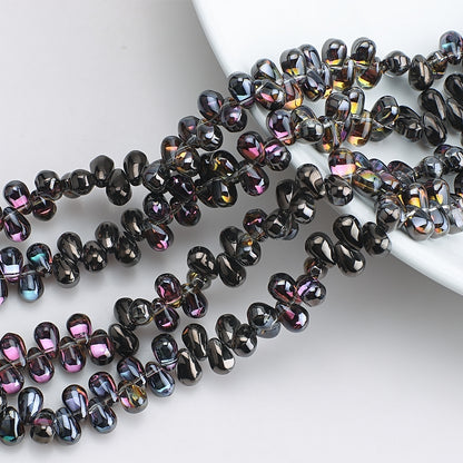 Crystal Teardrop Czech Glass Beads 6 9mm Iridescent Colors 100pcs 14