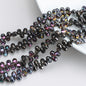 Crystal Teardrop Czech Glass Beads 6 9mm Iridescent Colors 100pcs 14